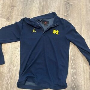 Jordan Navy Pullover with Yellow Accents